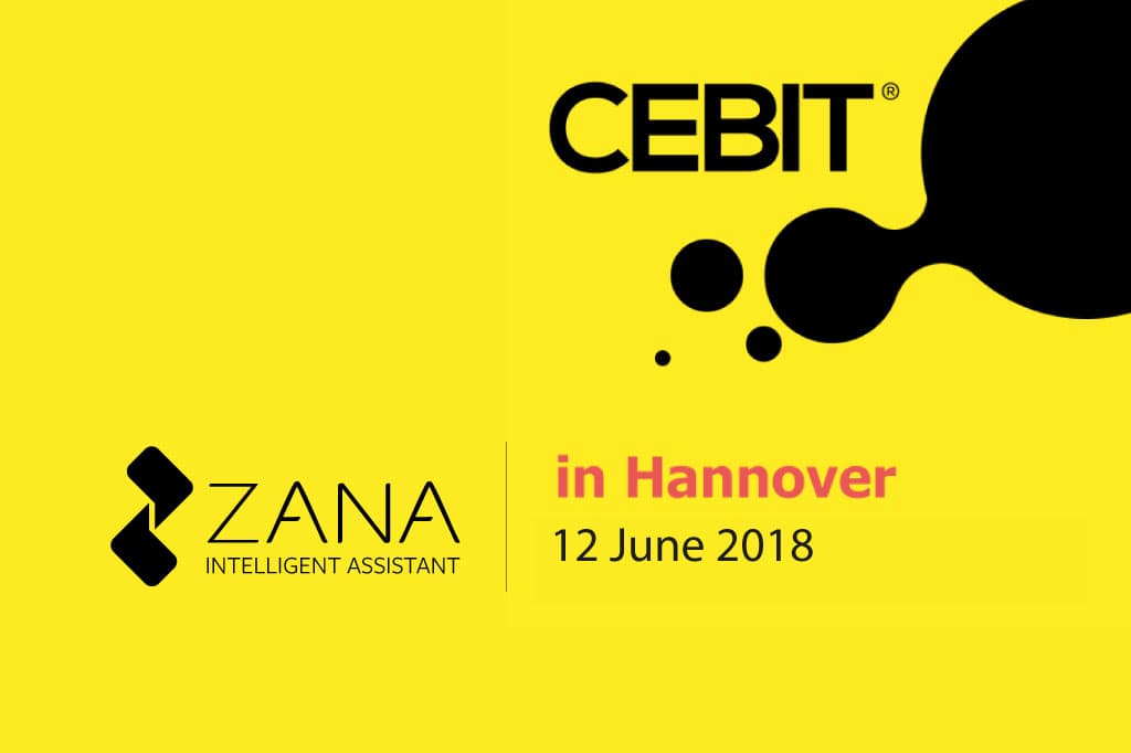 Zana exhibiting at CeBIT 2018
